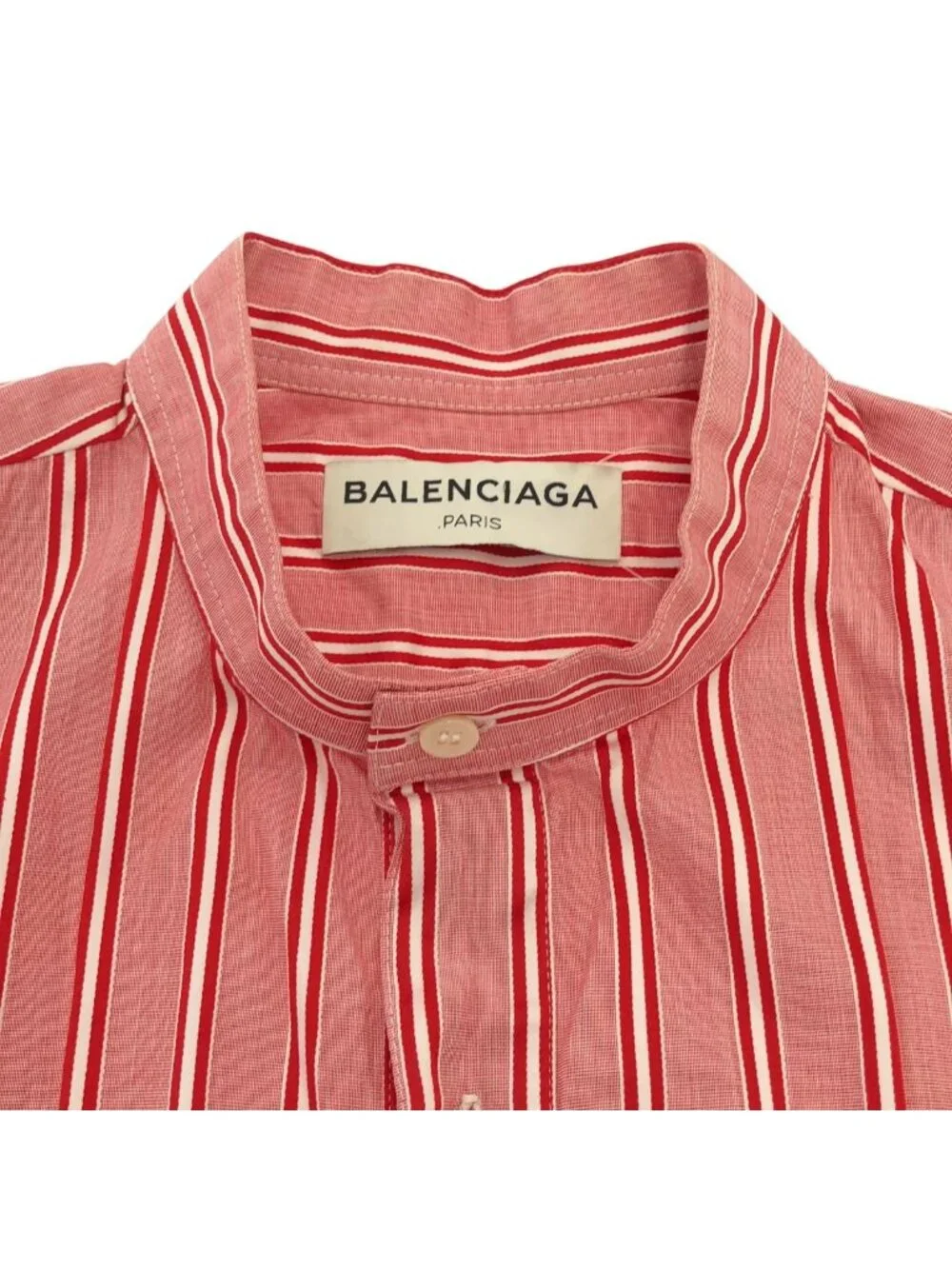 Balenciaga Sleeveless Striped Dress Red 34